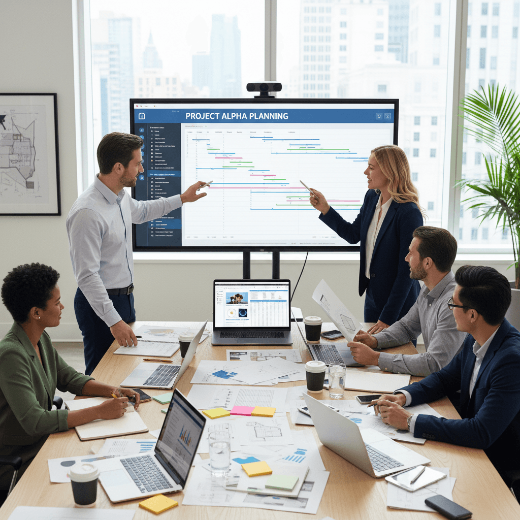 Equipa da Excel Tecnologia coordenando projetos de formação